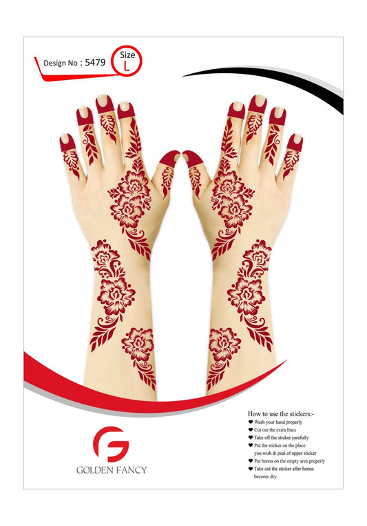 LARGE-PREMIUM HENNA DESIGN-5467