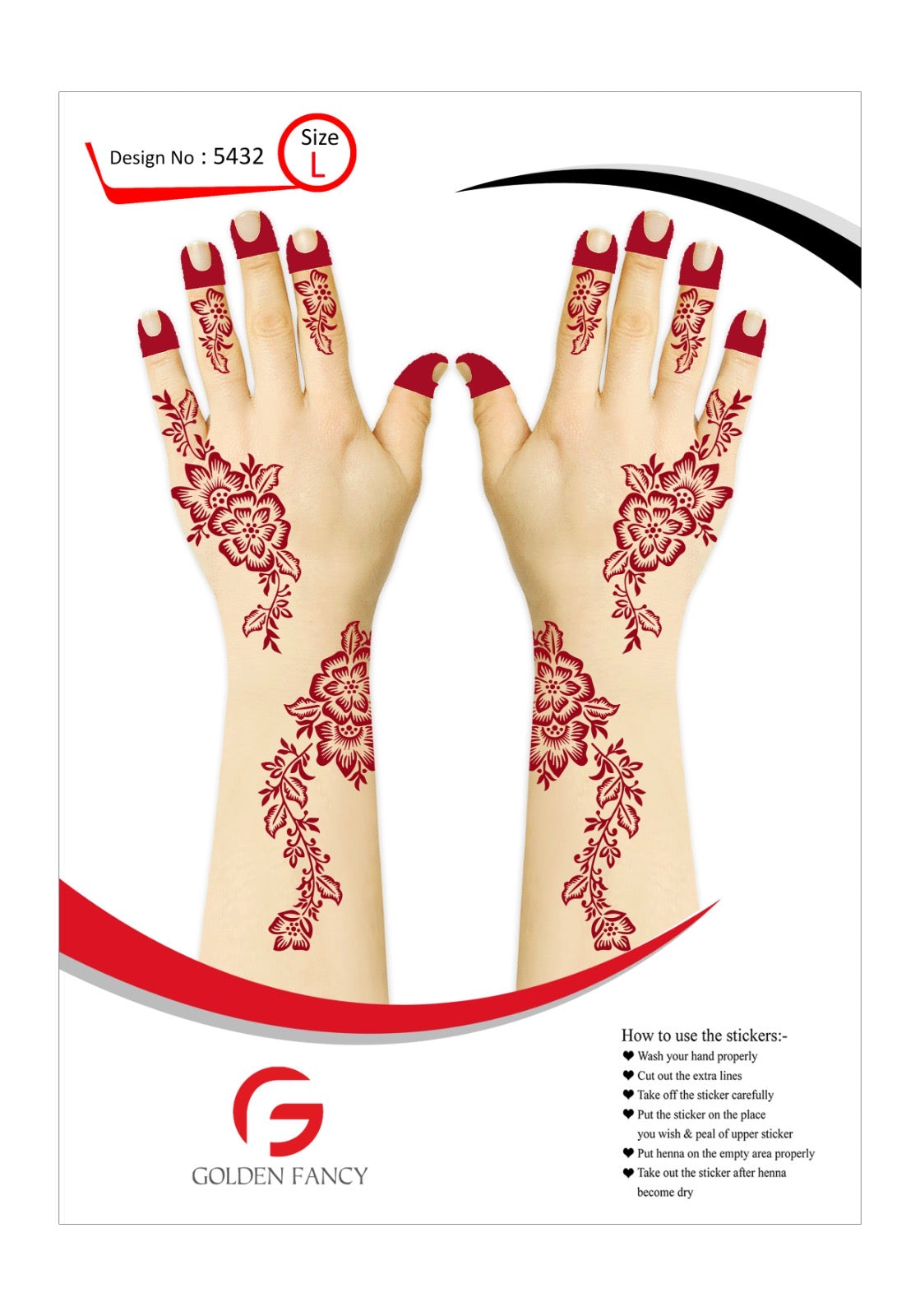 LARGE-PREMIUM HENNA DESIGN-5469