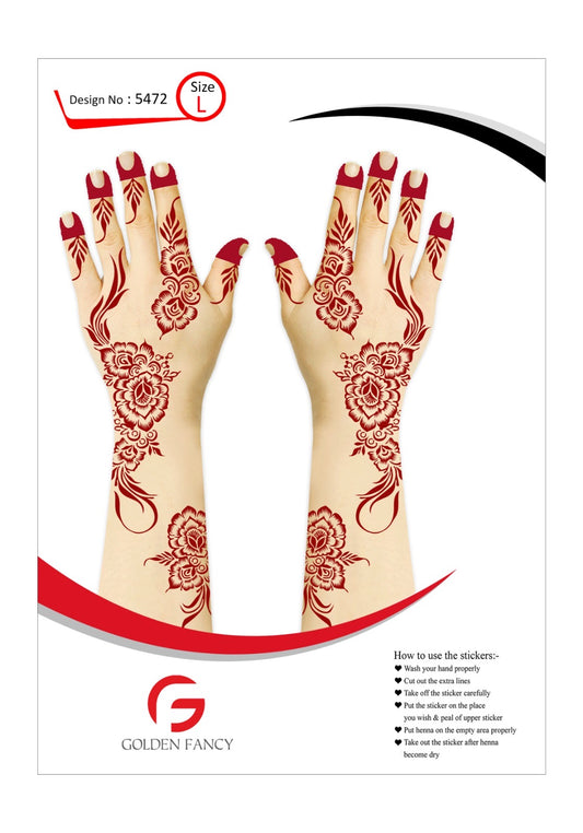LARGE-PREMIUM HENNA DESIGN-5472