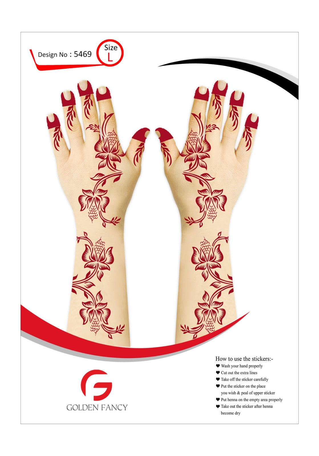 LARGE-PREMIUM HENNA DESIGN-5432