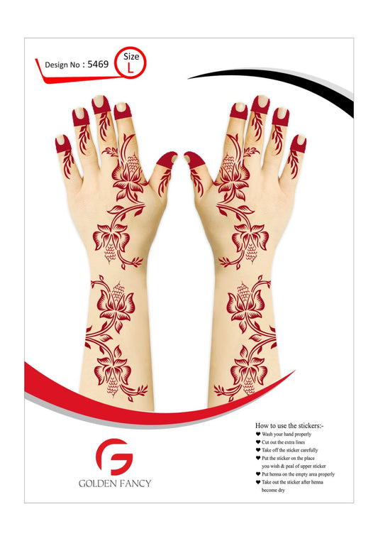LARGE-PREMIUM HENNA DESIGN-5432