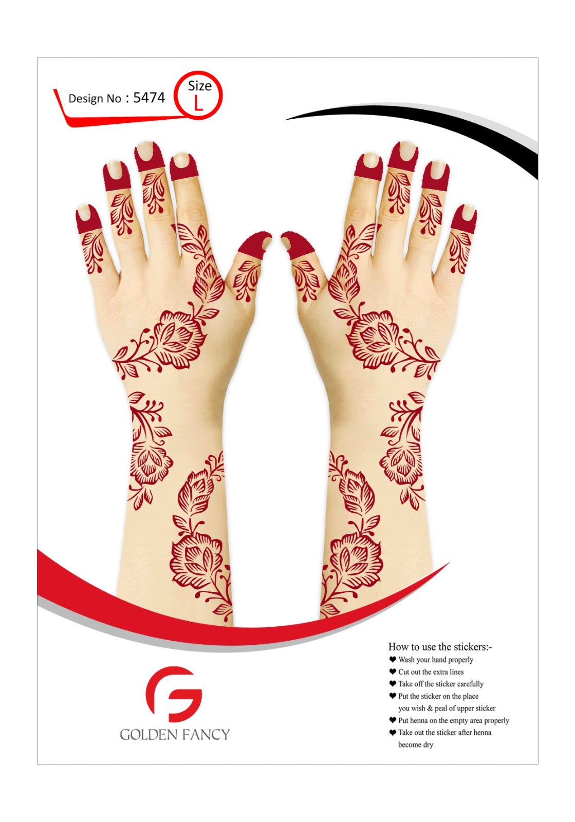 LARGE-PREMIUM HENNA DESIGN-5463
