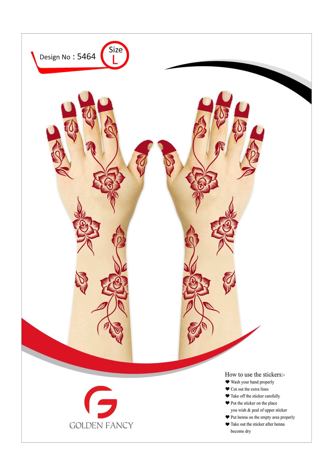 LARGE-PREMIUM HENNA DESIGN-5470