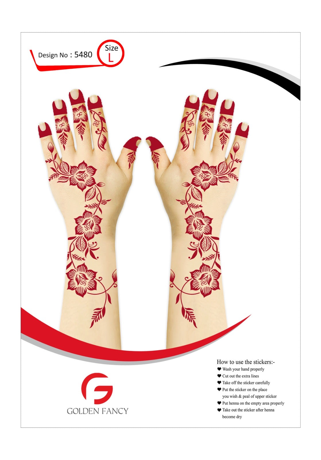 LARGE-PREMIUM HENNA DESIGN-5468