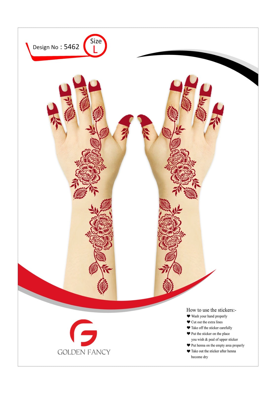 LARGE-PREMIUM HENNA DESIGN-5473