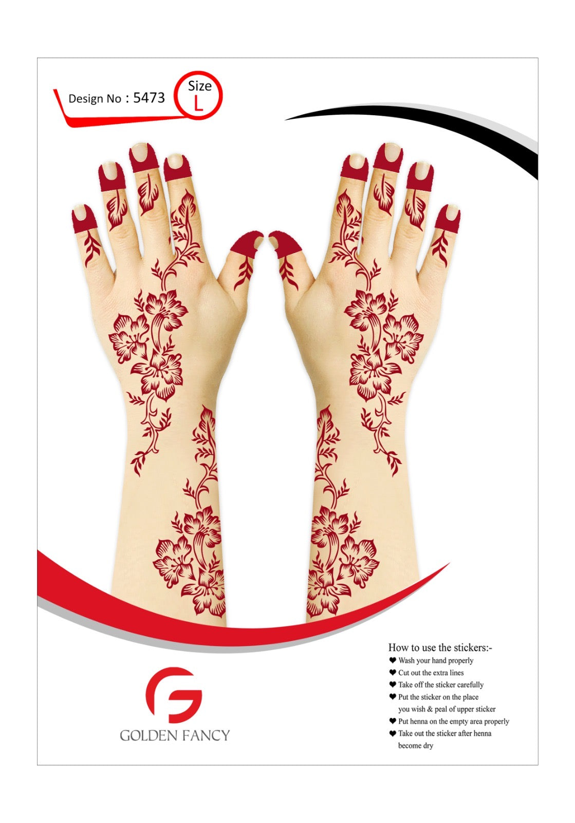 LARGE-PREMIUM HENNA DESIGN-5462